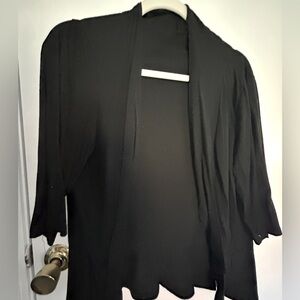 Women’s black swing coat